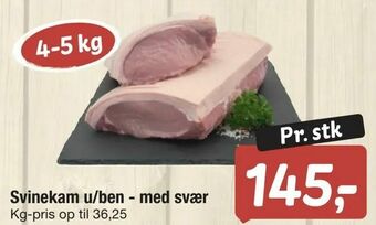 Fakta Tyskland Svinekam u/ben - med svær tilbud