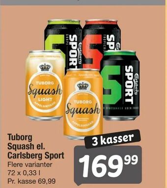 Fakta Tyskland Tuborg Squash el. Carlsberg Sport tilbud
