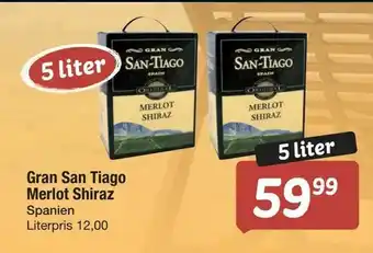 Fakta Tyskland Gran San Tiago Merlot Shiraz tilbud