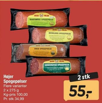 Fakta Tyskland Højer Spegepølser tilbud