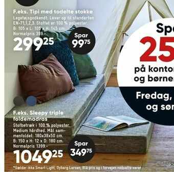 Bilka Sleepy triple foldemadras tilbud