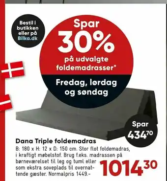 Dana Triple foldemadras
