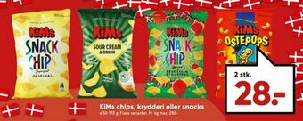 KiMs chips, krydderi eller snacks
