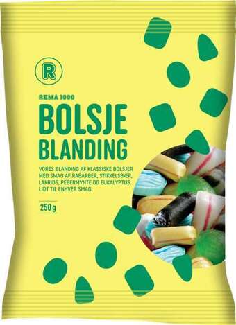 Rema 1000 Bolsjeblanding, 250 g tilbud