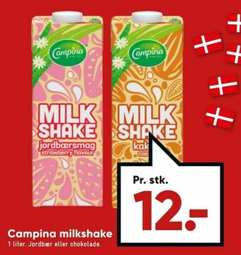 Bilka Campina milkshake tilbud