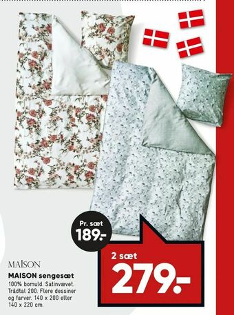 Bilka Maison sengesæt tilbud