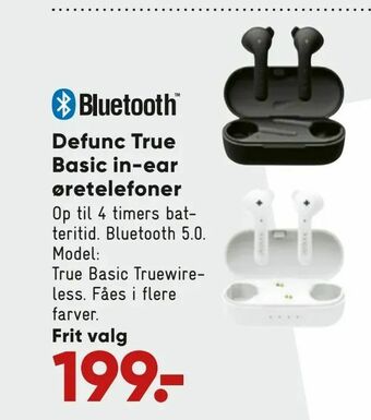 Bilka Defunc True Basic in-ear øretelefoner tilbud