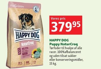 Maxi Zoo Happy dog puppy naturcroq tilbud