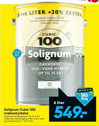 Bilka Solignum Cubic 100 træbeskyttelse tilbud