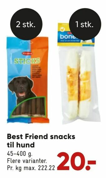 Bilka Best Friend snacks til hund tilbud