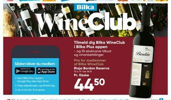 Bilka Rioja Bordon Reserva tilbud