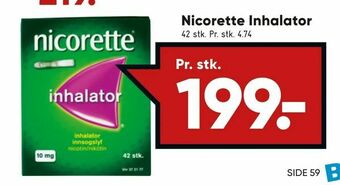 Bilka Nicorette Inhalator tilbud