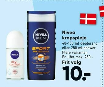 Bilka Nivea kropspleje tilbud