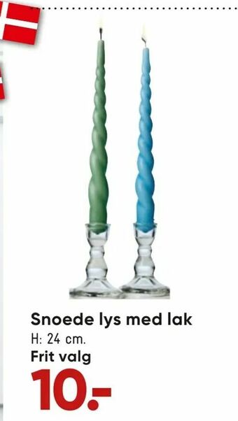 Bilka Snoede lys med lak tilbud