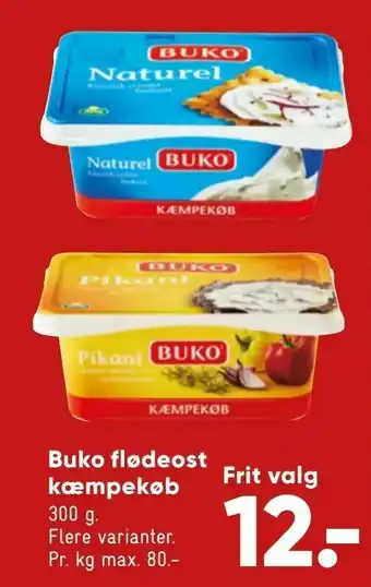 Bilka Buko flødeost kæmpekøb tilbud