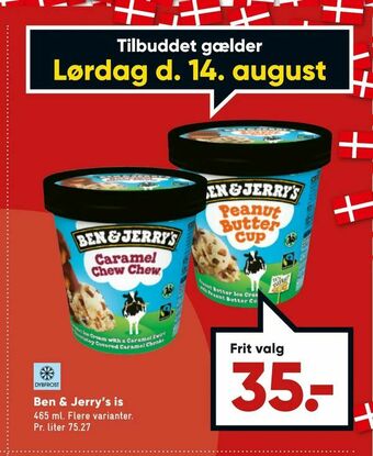 Bilka Ben & Jerry's is tilbud