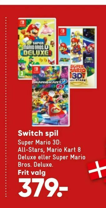 Bilka Switch spil tilbud