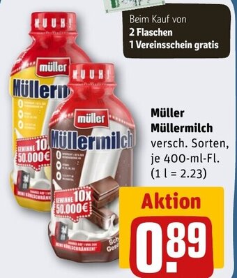 REWE DE Müller Müllermilch tilbud