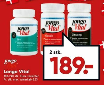 Bilka Longo Vital tilbud