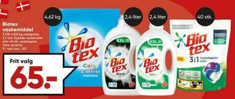 Bilka Biotex vaskemiddel tilbud