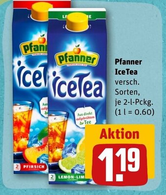 REWE DE Pfanner Ice Tea tilbud