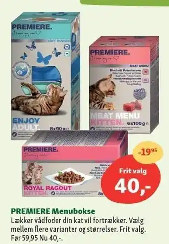 Maxi Zoo Premiere menuboks tilbud