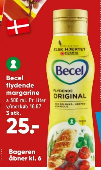 Bilka Becel flydende margarine tilbud