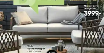 Bilka Mijas 3-pers loungesofa tilbud