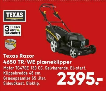 Bilka Texas Razor 4650 TR/WE plæneklipper tilbud