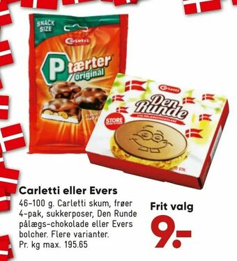 Bilka Carletti eller Evers tilbud
