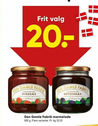 Bilka Den Gamle Fabrik marmelade tilbud