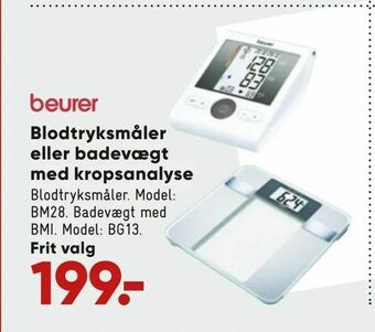 Bilka Blodtryksmåler eller badevægt med kropsanalyse tilbud