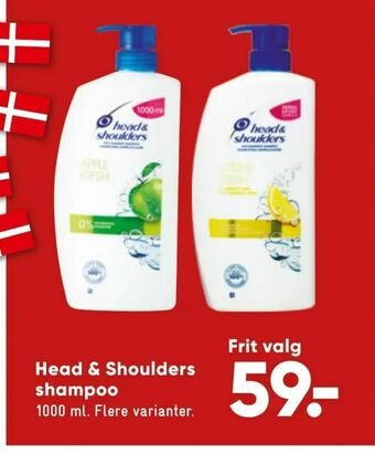 Bilka Head & Shoulders shampoo tilbud