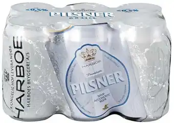 REMA 1000 Harboe pilsner 0,5%, 1.98 l tilbud