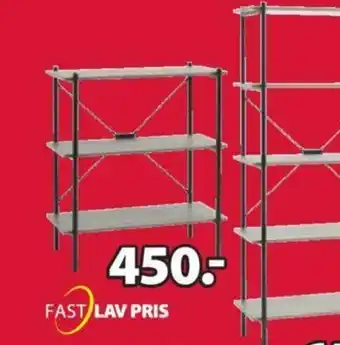 JYSK Vandborg Reol 3 Hylder. B80 x H92 x D40 cm tilbud