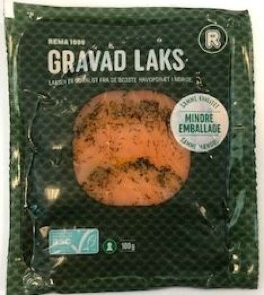 Rema 1000 Gravad laks, 100 g tilbud