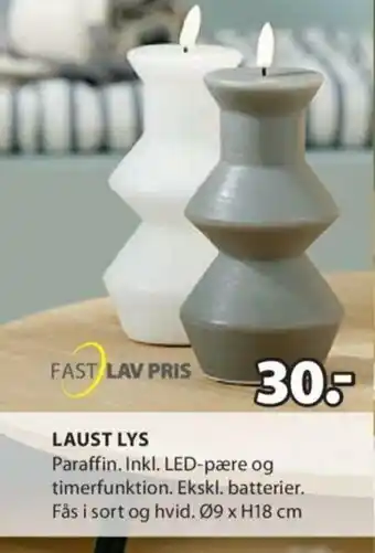 JYSK Laust Lys tilbud
