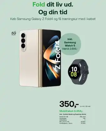 YouSee Samsung galaxy z fold4 tilbud