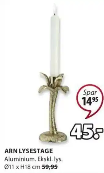 JYSK Arn Lysestage tilbud