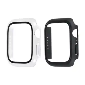 Power Triacle 360 skærmbeskytter cover apple watch 7/8 41 mm 2-pak sort/gennemsigtig tilbud