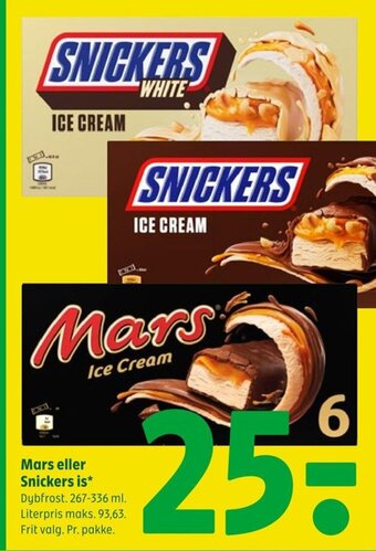 Coop 365 Mars eller Snickers is tilbud
