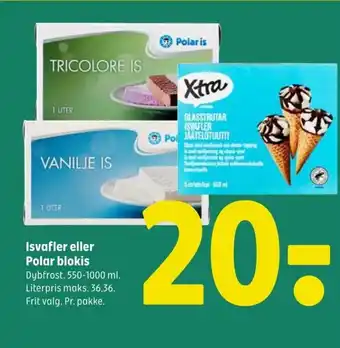 Coop 365 Isvafler eller Polar blokis tilbud