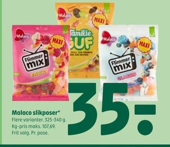 Coop 365 Malaco slikposer* tilbud