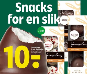 Coop 365 Spangsberg 3-pak flødeboller* tilbud