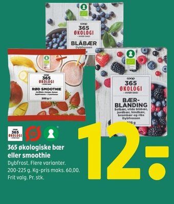 Coop 365 365 økologiske bær eller smoothie tilbud