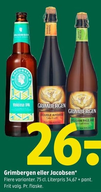 Coop 365 Grimbergen eller Jacobsen tilbud