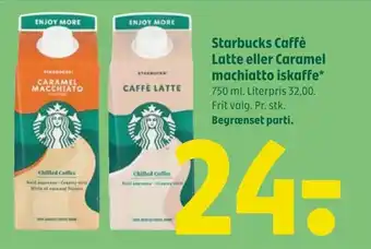 Coop 365 Starbucks Caffè Latte eller Caramel machiatto iskaffe* 750 ml. tilbud
