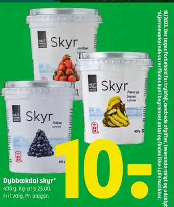 Coop 365 Dybbækdal skyr* 400 g tilbud