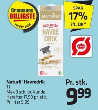 Naturli' Havredrik 1l.