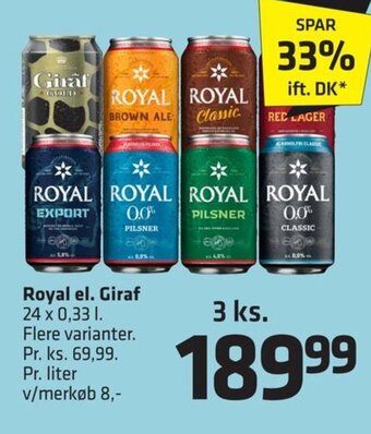 Fleggaard Royal el. Giraf tilbud
